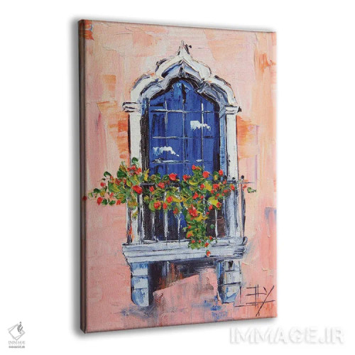 تابلو دکوراتیو پنجره عربی اثر لیزا الی - نمای پرسپکتیو محصول