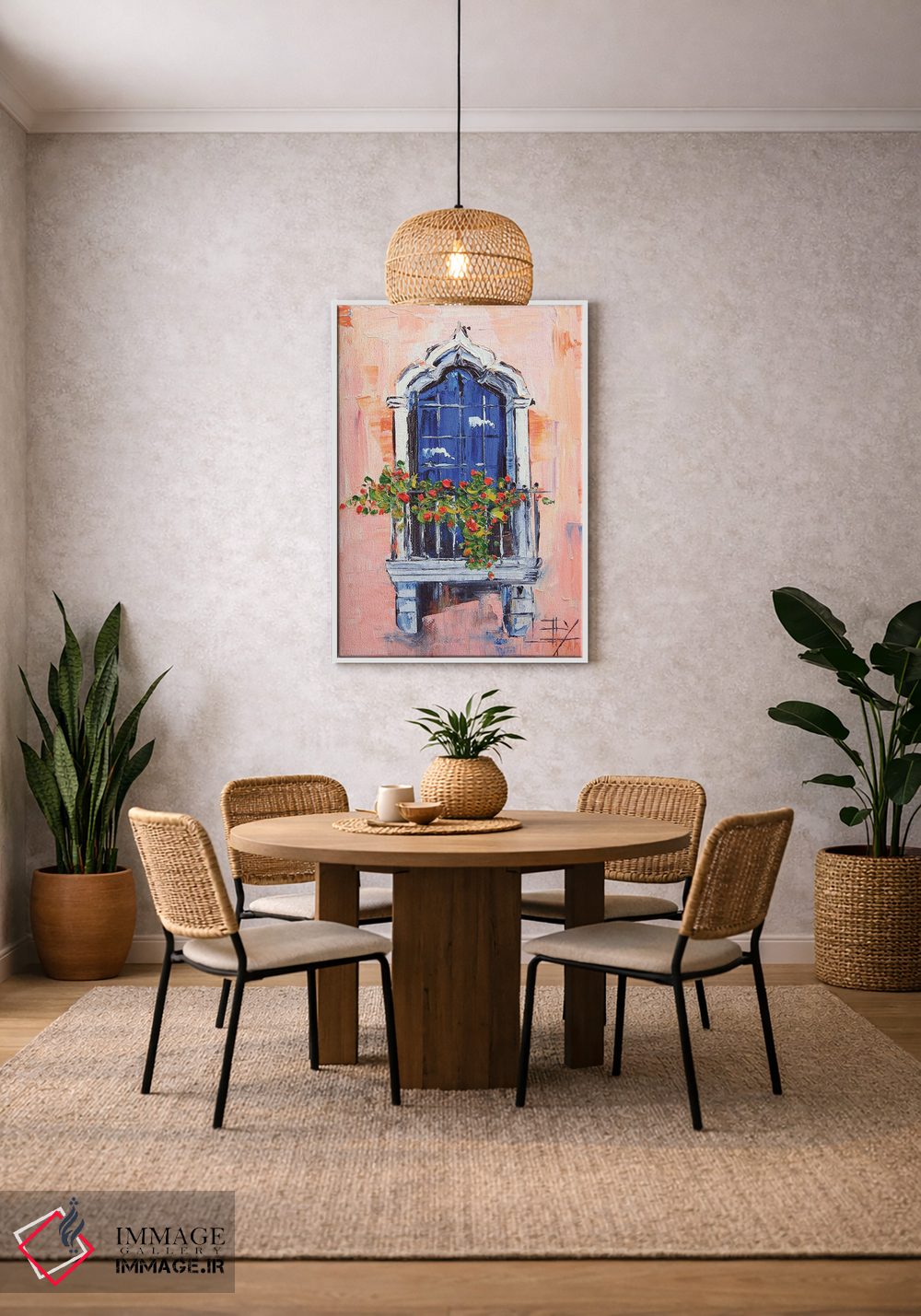 تابلو دکوراتیو پنجره عربی اثر لیزا الی - D1W