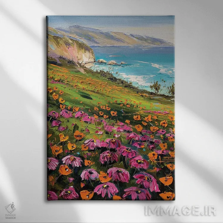 تابلو دکوراتیو California,لوچیا در بیگ سور کالیفرنیا اثر لیزا الی - نمای روبهرو روی دیوار