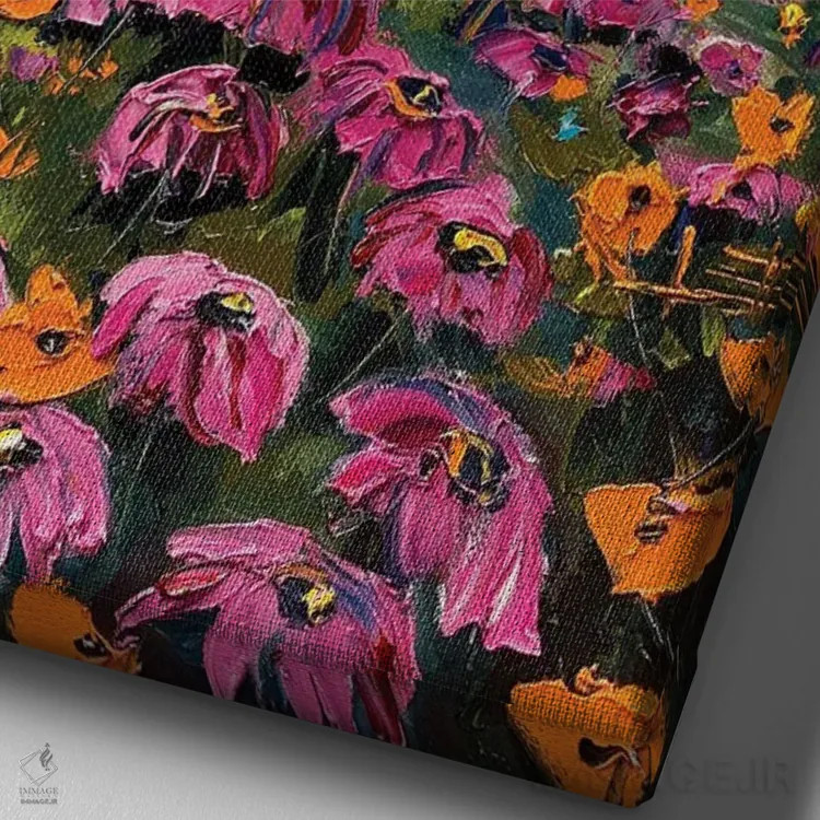 تابلو دکوراتیو California,لوچیا در بیگ سور کالیفرنیا اثر لیزا الی - نمای نزدیک بافت بوم