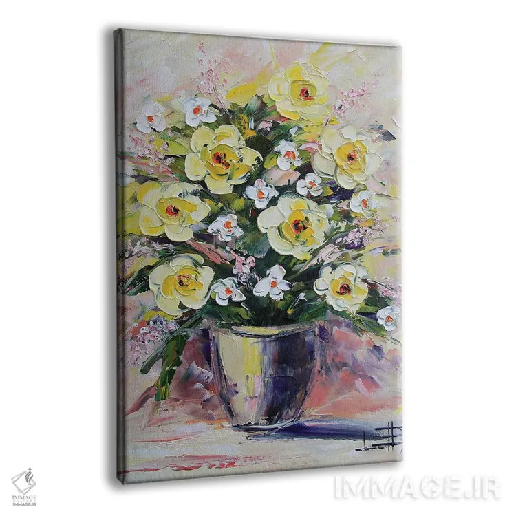 تابلو دکوراتیو دسته گل II اثر لیزا الی - نمای پرسپکتیو محصول