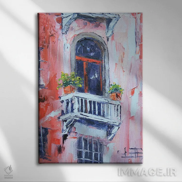 تابلو دکوراتیو رویای ایتالیا اثر لیزا الی - نمای روبهرو روی دیوار