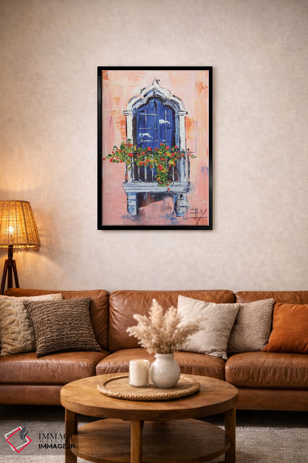 تابلو دکوراتیو پنجره عربی اثر لیزا الی - D4B