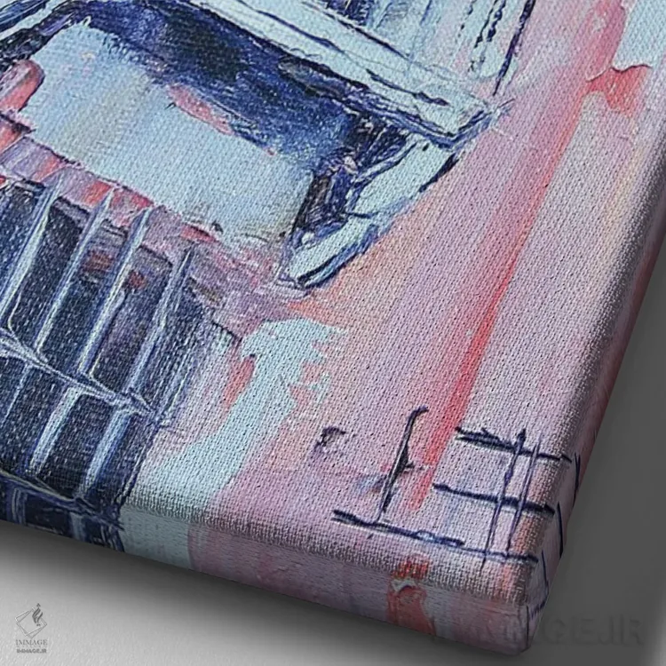 تابلو دکوراتیو رویای ایتالیا اثر لیزا الی - نمای نزدیک بافت بوم