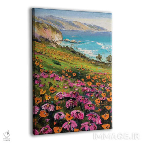 تابلو دکوراتیو گل های بیگ سور اثر لیزا الی - نمای پرسپکتیو محصول