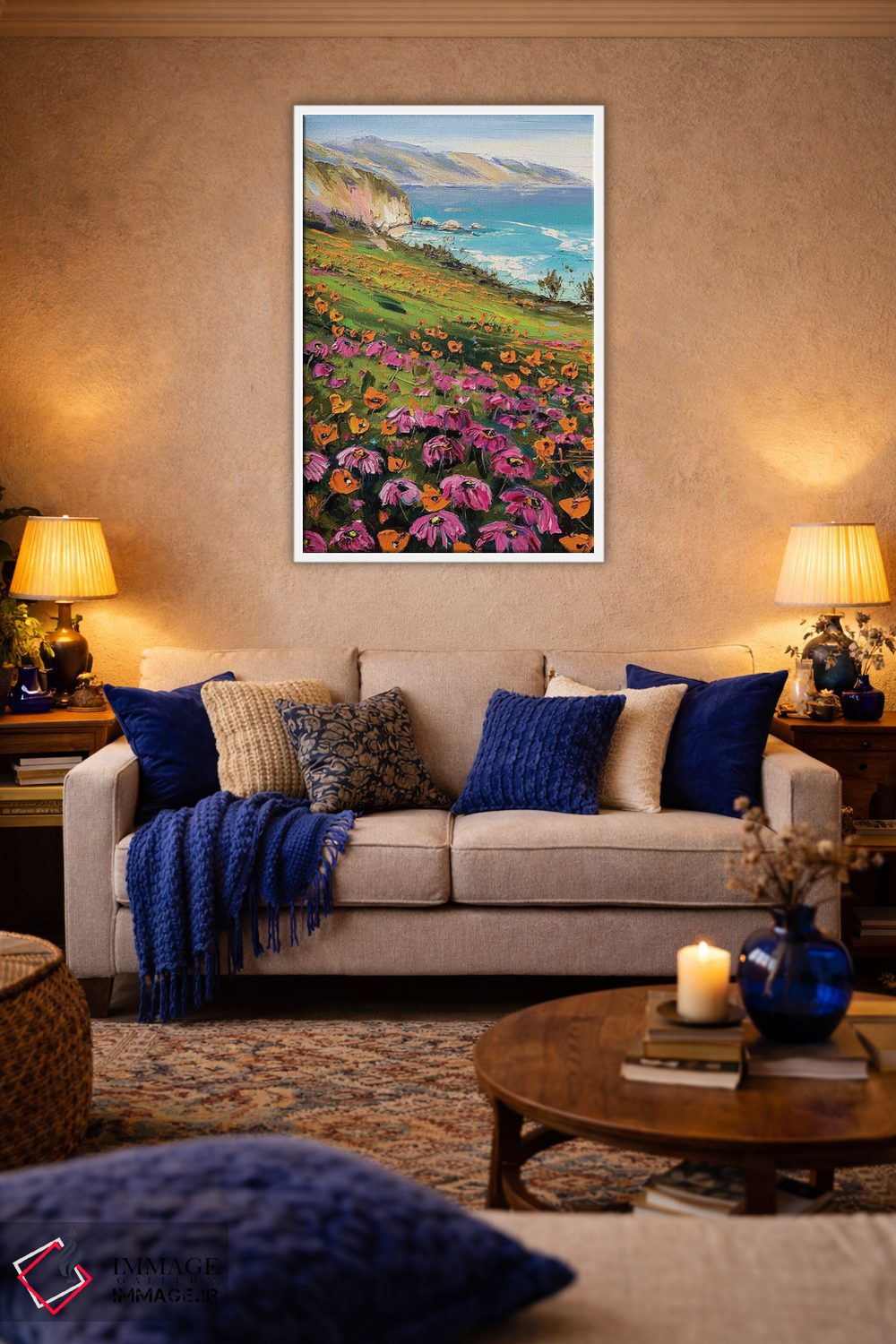 تابلو دکوراتیو California,لوچیا در بیگ سور کالیفرنیا اثر لیزا الی - D2W