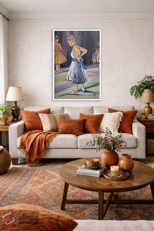 تابلو دکوراتیو Ballerina,رویاپردازی با دگا اثر لیزا الی - D2W