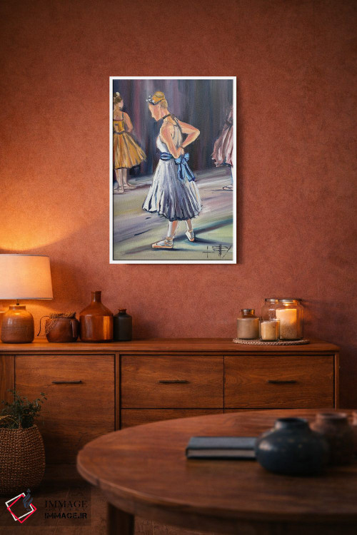 تابلو دکوراتیو Ballerina,رویاپردازی با دگا اثر لیزا الی - D4W