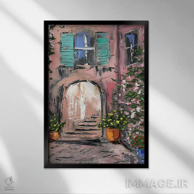 تابلو دکوراتیو France,خیابان های پاریس، فرانسه اثر لیزا الی - نمای قابدار مشکی