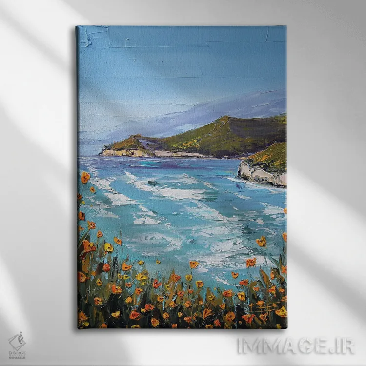 تابلو دکوراتیو بیگ سور برای همیشه اثر لیزا الی - نمای روبهرو روی دیوار