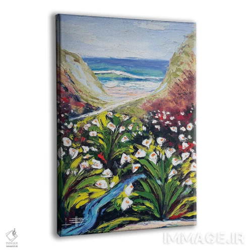 تابلو دکوراتیو سوسن ها در بیگ سور، کالیفرنیا اثر لیزا الی - نمای پرسپکتیو محصول