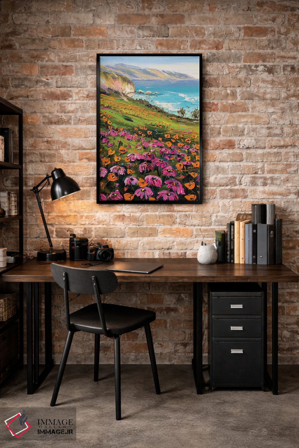 تابلو دکوراتیو گل های بیگ سور اثر لیزا الی - D4B