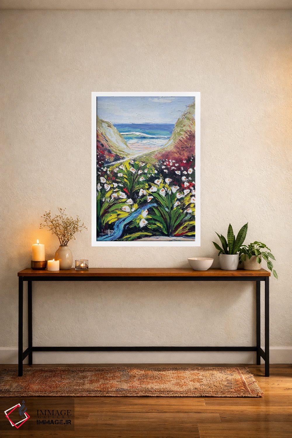 تابلو دکوراتیو سوسن ها در بیگ سور، کالیفرنیا اثر لیزا الی - D2W