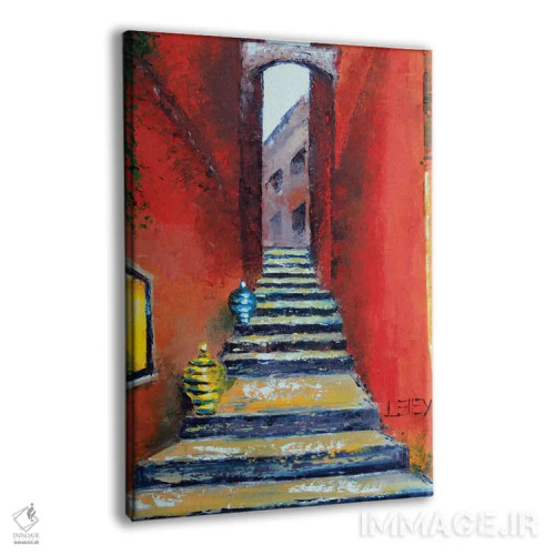 تابلو دکوراتیو مراکش اثر لیزا الی - نمای پرسپکتیو محصول