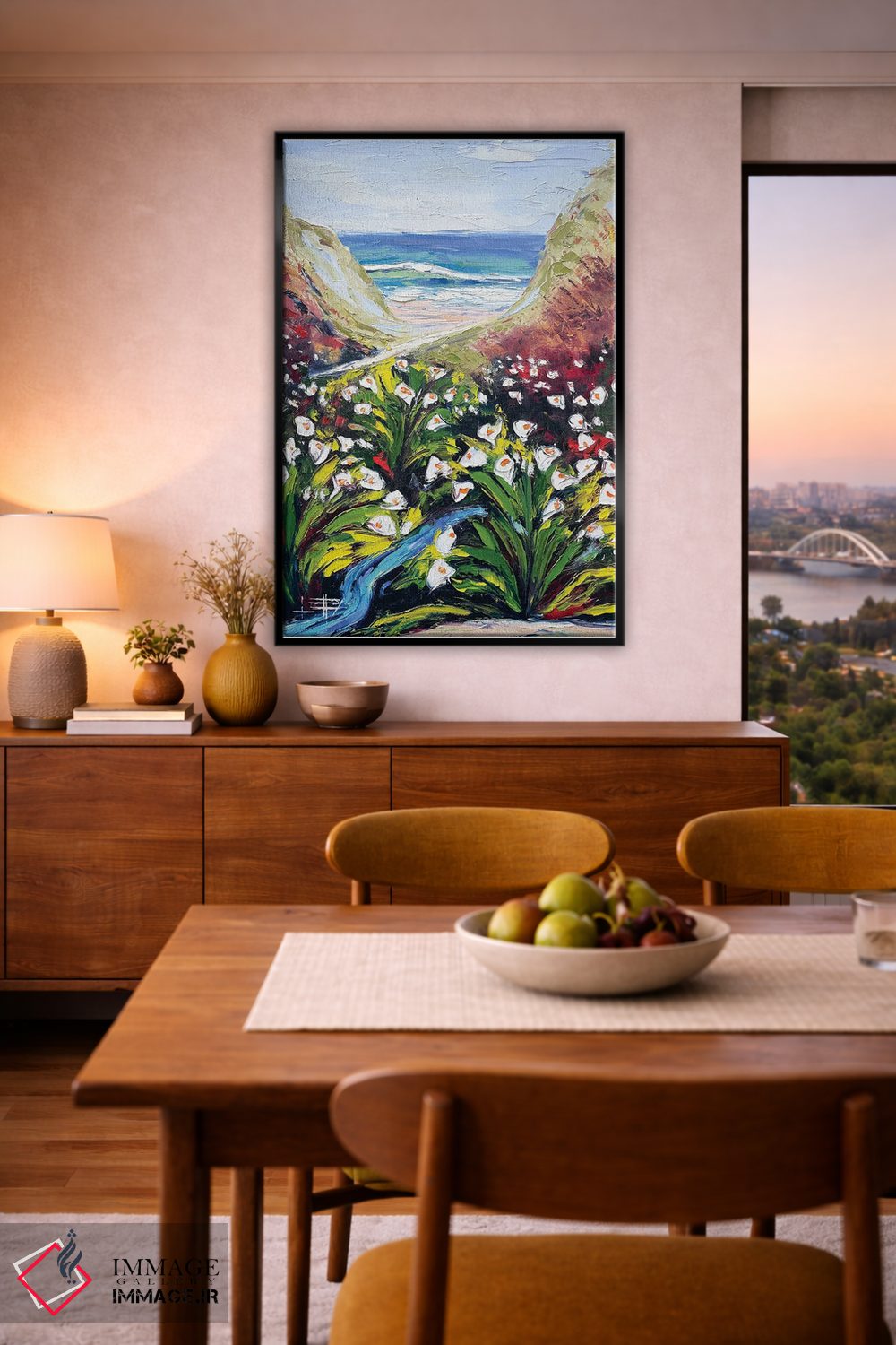 تابلو دکوراتیو سوسن ها در بیگ سور، کالیفرنیا اثر لیزا الی - D6B