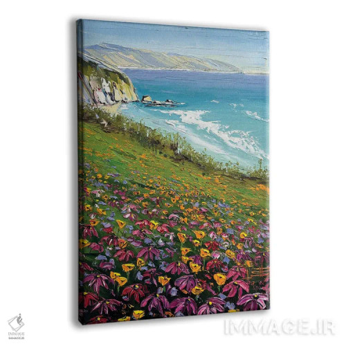 تابلو دکوراتیو سعادت در ساحل اثر لیزا الی - نمای پرسپکتیو محصول