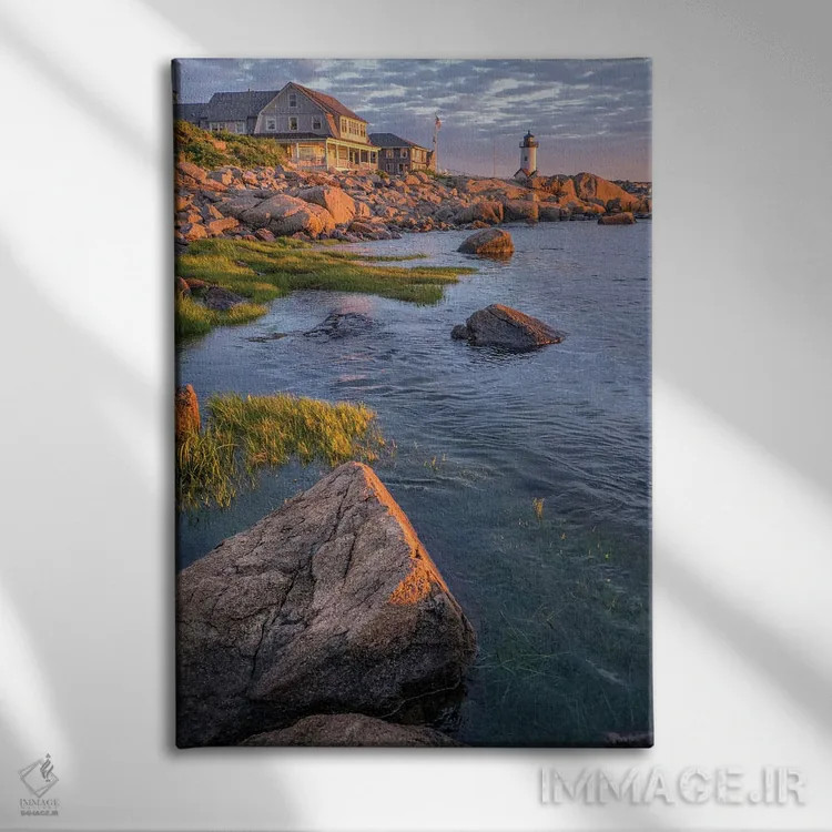 تابلو دکوراتیو Gloucester, Massachusetts, USA,فانوس دریایی آنیسکوام… اثر لیزا اس. انگلبریخت - نمای روبهرو روی دیوار