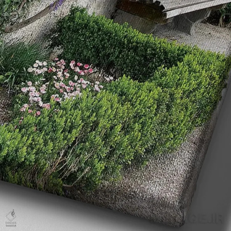 تابلو دکوراتیو Austria, Salzburg Stadt, Salzburg, Wisteria In Mirab… اثر لیزا اس. انگلبریخت - نمای نزدیک بافت بوم