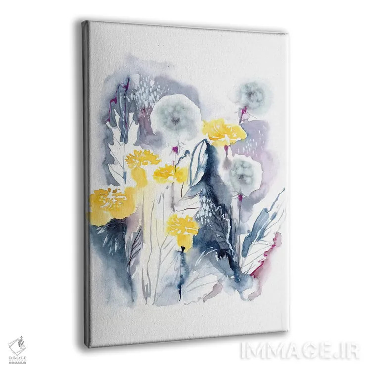 تابلو انتزاعی قاصدک ها اثر لسیا بینکین - نمای پرسپکتیو محصول