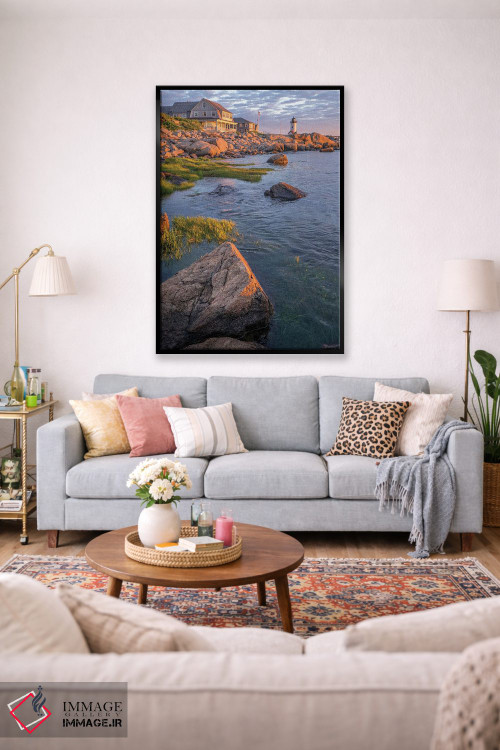 تابلو دکوراتیو Gloucester, Massachusetts, USA,فانوس دریایی آنیسکوام… اثر لیزا اس. انگلبریخت - D1B