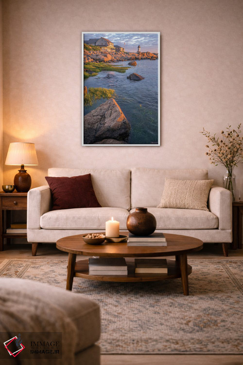 تابلو دکوراتیو Gloucester, Massachusetts, USA,فانوس دریایی آنیسکوام… اثر لیزا اس. انگلبریخت - D2W