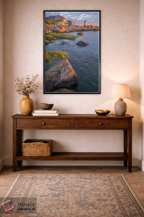 تابلو دکوراتیو Gloucester, Massachusetts, USA,فانوس دریایی آنیسکوام… اثر لیزا اس. انگلبریخت - D5B