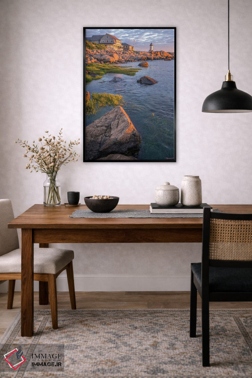 تابلو دکوراتیو Gloucester, Massachusetts, USA,فانوس دریایی آنیسکوام… اثر لیزا اس. انگلبریخت - D6B