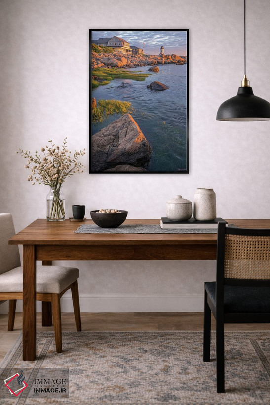 تابلو دکوراتیو Gloucester, Massachusetts, USA,فانوس دریایی آنیسکوام… اثر لیزا اس. انگلبریخت - D6B