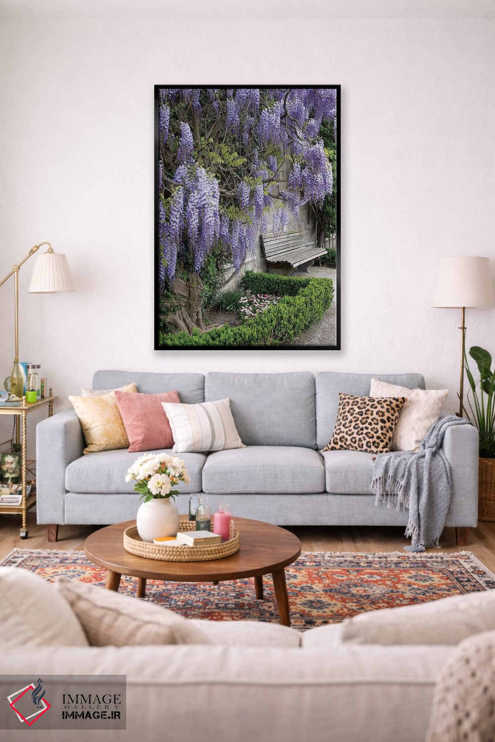 تابلو دکوراتیو Austria, Salzburg Stadt, Salzburg, Wisteria In Mirab… اثر لیزا اس. انگلبریخت - D1B