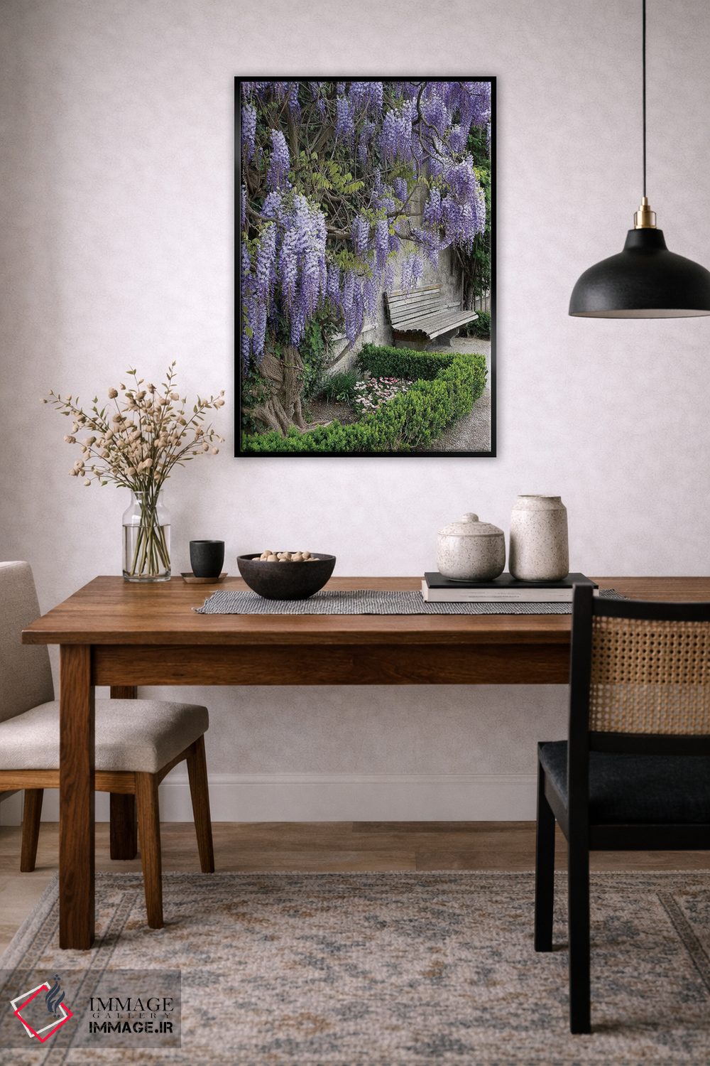 تابلو دکوراتیو Austria, Salzburg Stadt, Salzburg, Wisteria In Mirab… اثر لیزا اس. انگلبریخت - D4B