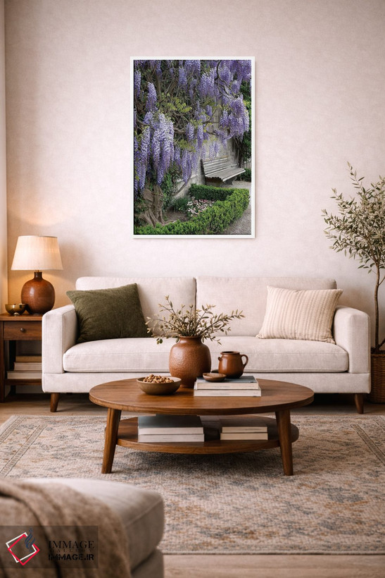 تابلو دکوراتیو Austria, Salzburg Stadt, Salzburg, Wisteria In Mirab… اثر لیزا اس. انگلبریخت - D3W
