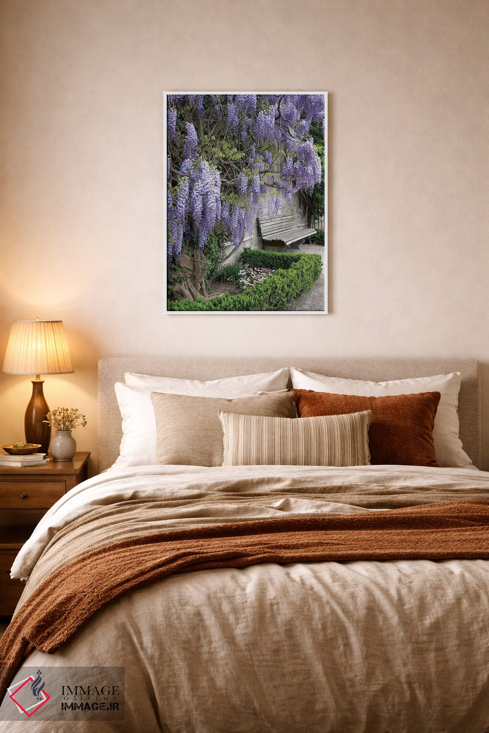 تابلو دکوراتیو Austria, Salzburg Stadt, Salzburg, Wisteria In Mirab… اثر لیزا اس. انگلبریخت - D6W