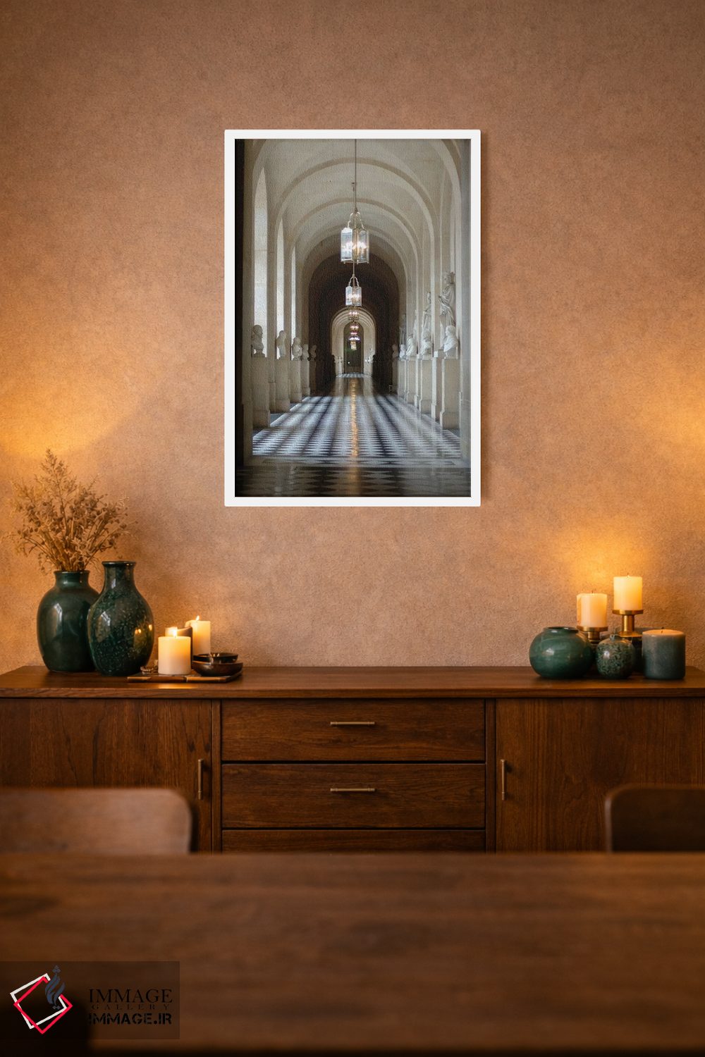 تابلو دکوراتیو Palace Of Versailles, Ile-de-France, France,راهروی م… اثر لیزا اس. انگلبریخت - D2W