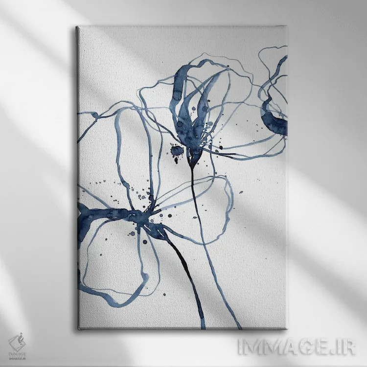 تابلو مینیمال سبک و آسان اثر لسیا بینکین - نمای روبهرو روی دیوار