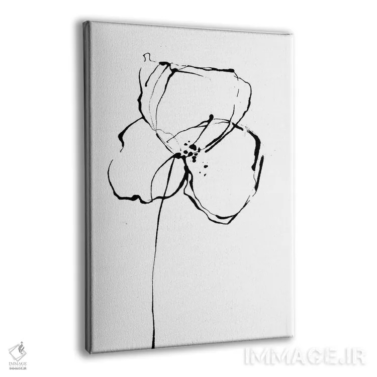 تابلو مینیمال خطوط ساده II اثر لسیا بینکین - نمای پرسپکتیو محصول