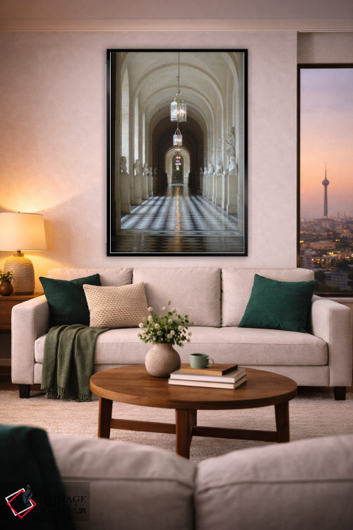 تابلو دکوراتیو Palace Of Versailles, Ile-de-France, France,راهروی م… اثر لیزا اس. انگلبریخت - D3B