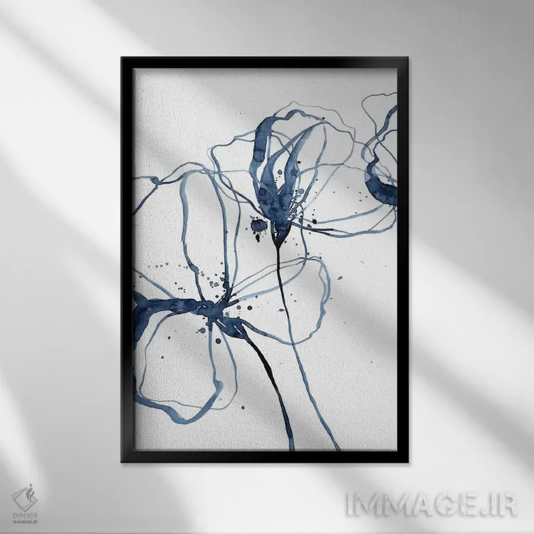 تابلو مینیمال سبک و آسان اثر لسیا بینکین - نمای قابدار مشکی