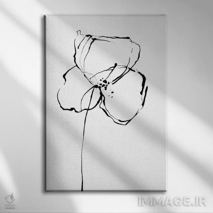 تابلو مینیمال خطوط ساده II اثر لسیا بینکین - نمای روبهرو روی دیوار