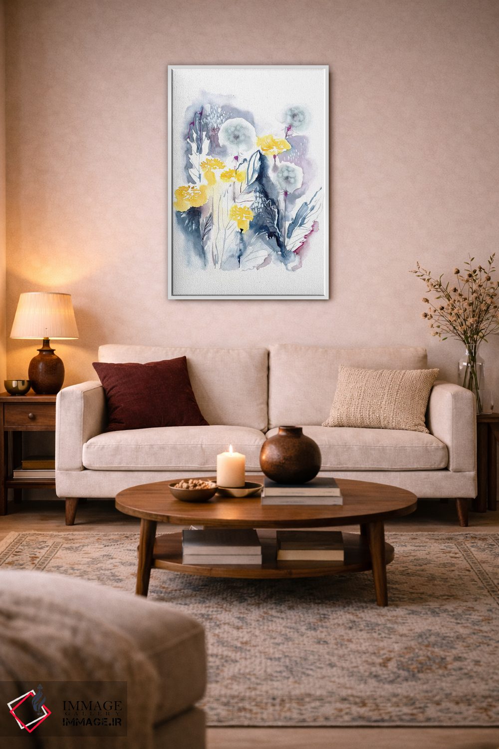 تابلو انتزاعی قاصدک ها اثر لسیا بینکین - D2W