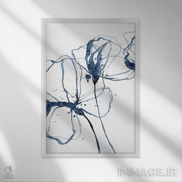 تابلو مینیمال سبک و آسان اثر لسیا بینکین - نمای قابدار سفید