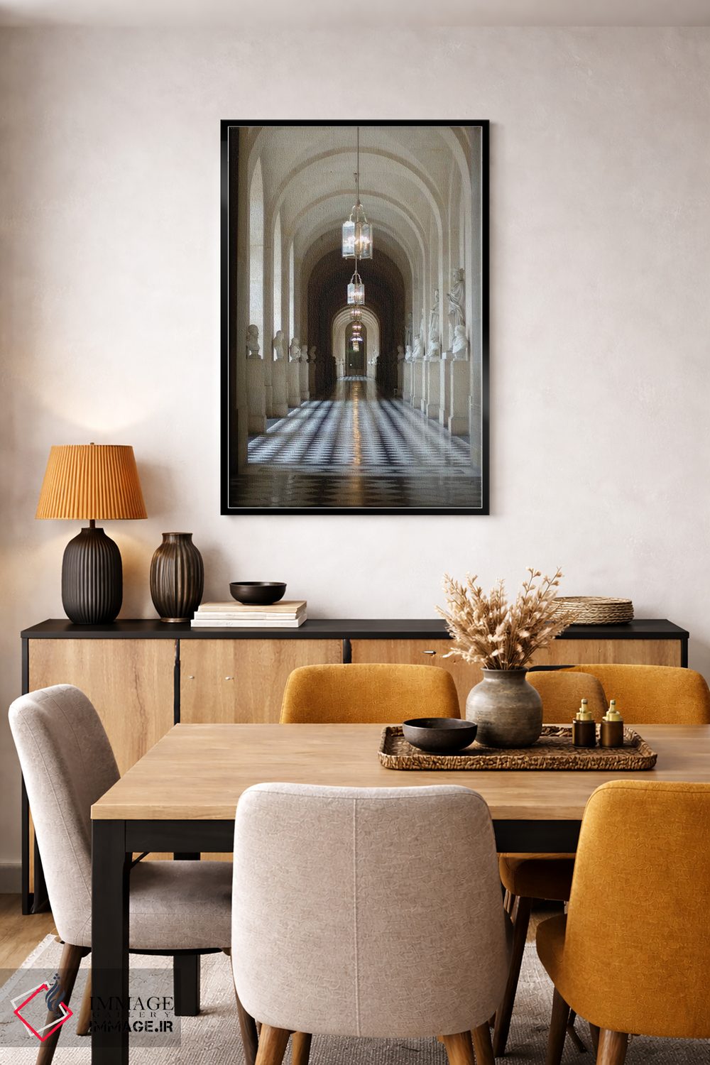 تابلو دکوراتیو Palace Of Versailles, Ile-de-France, France,راهروی م… اثر لیزا اس. انگلبریخت - D6B