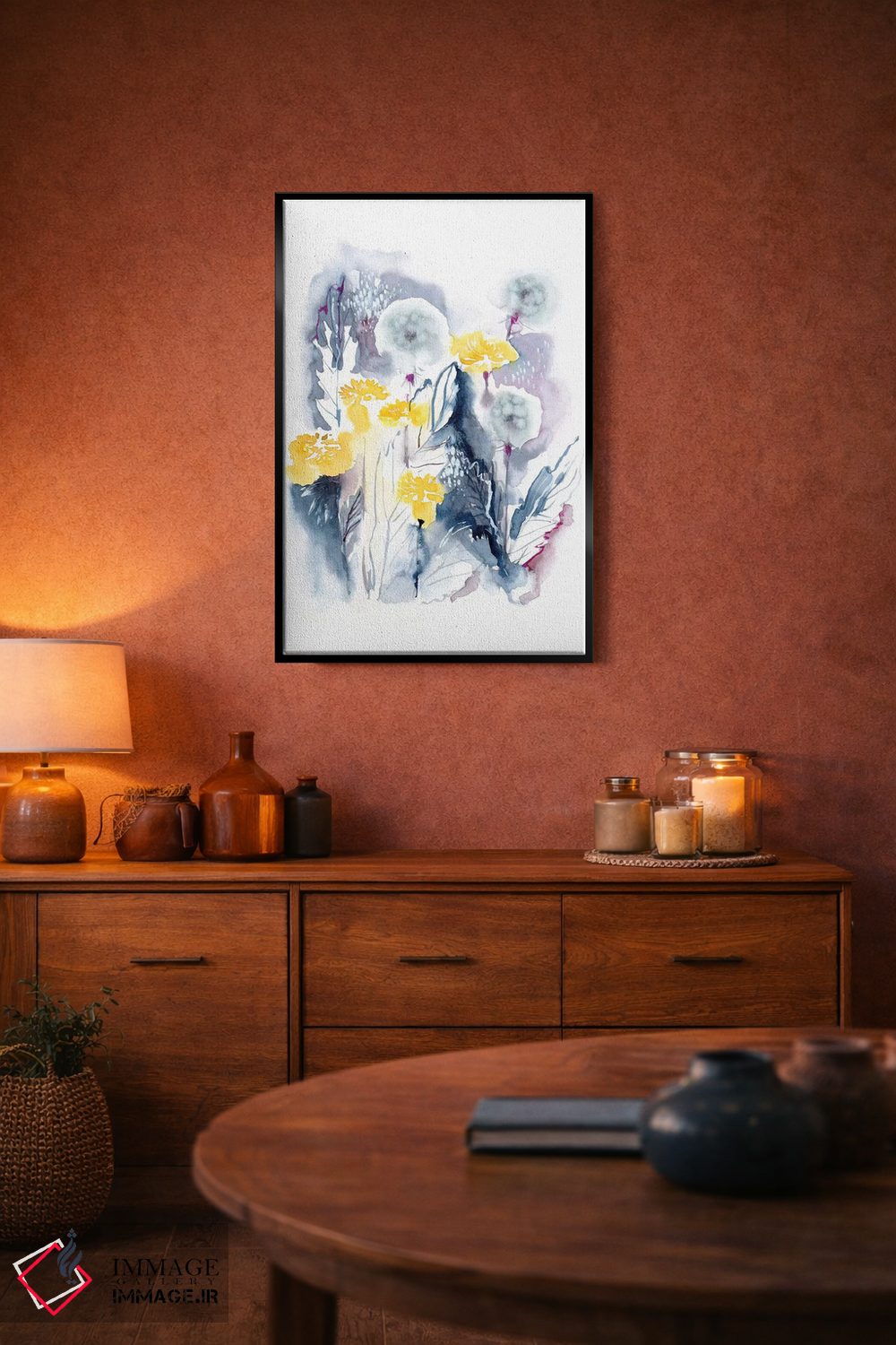 تابلو انتزاعی قاصدک ها اثر لسیا بینکین - D5B