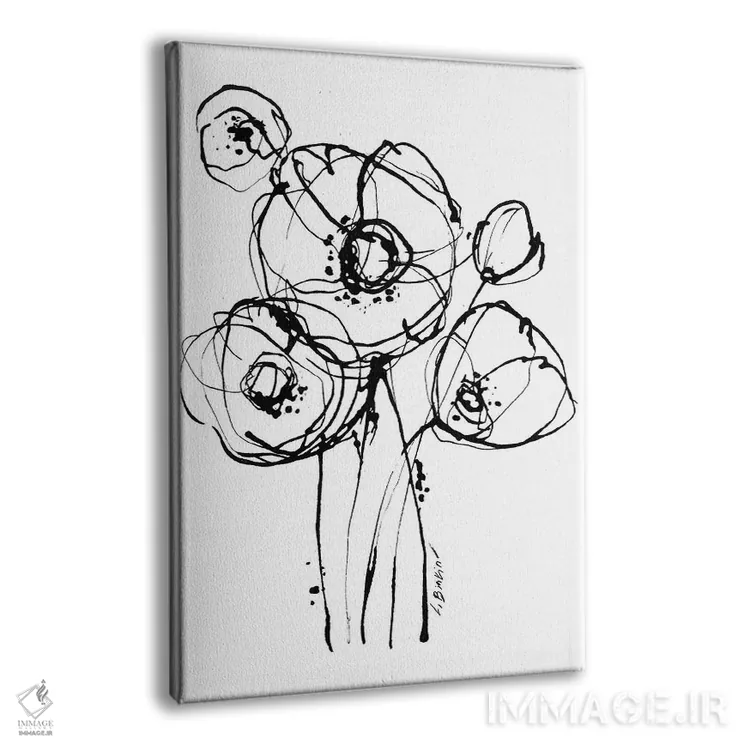 تابلو مینیمال حرکت I اثر لسیا بینکین - نمای پرسپکتیو محصول