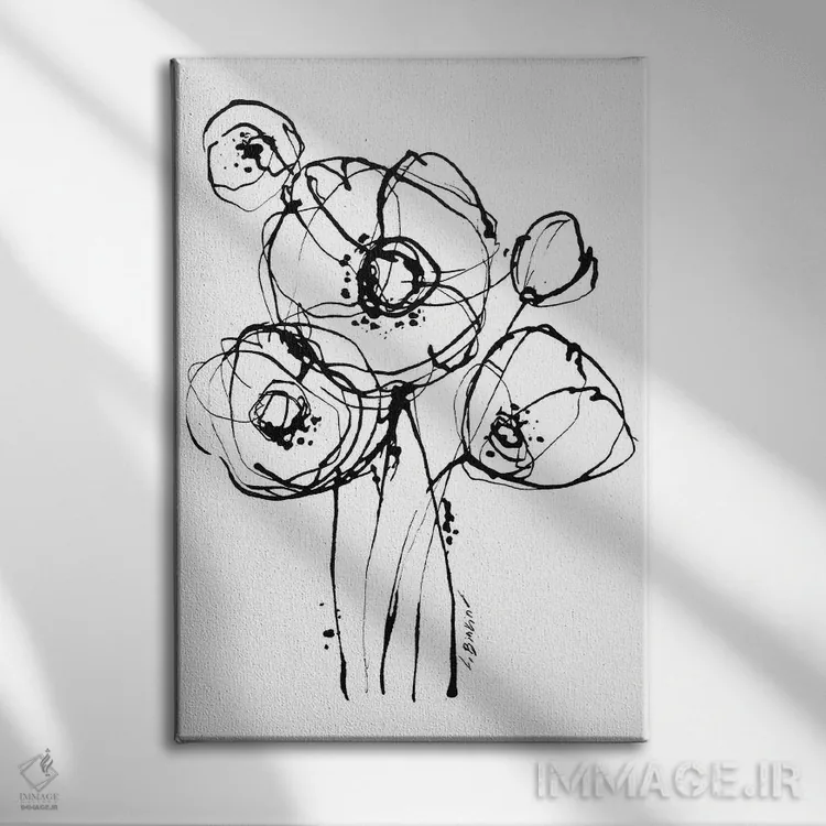 تابلو مینیمال حرکت I اثر لسیا بینکین - نمای روبهرو روی دیوار