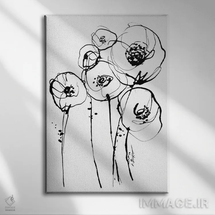 تابلو مینیمال حرکت II اثر لسیا بینکین - نمای روبهرو روی دیوار