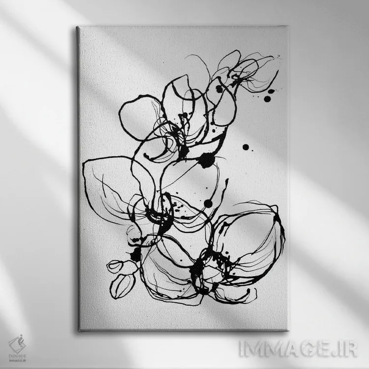 تابلو دکوراتیو ارکیده ها اثر لسیا بینکین - نمای روبهرو روی دیوار
