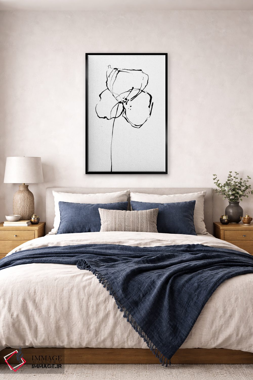 تابلو مینیمال خطوط ساده II اثر لسیا بینکین - D6B