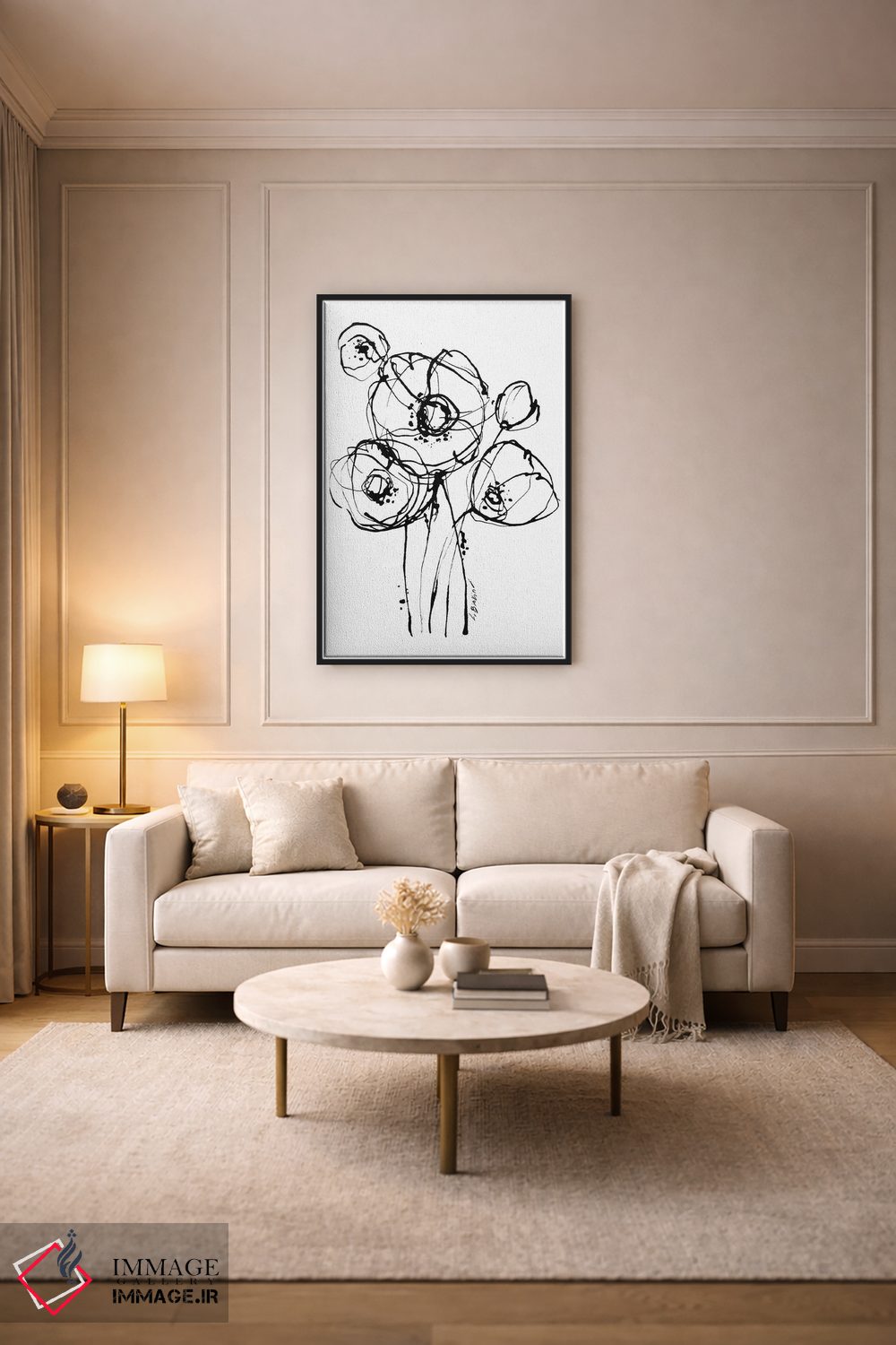 تابلو مینیمال حرکت I اثر لسیا بینکین - D4B