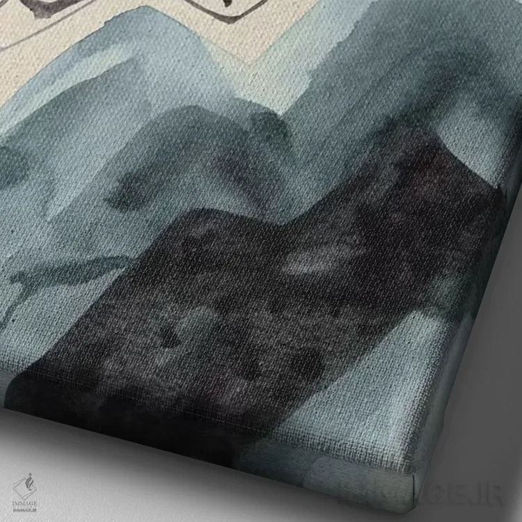 تابلو مینیمال سنگ ها اثر لسیا بینکین - نمای نزدیک بافت بوم