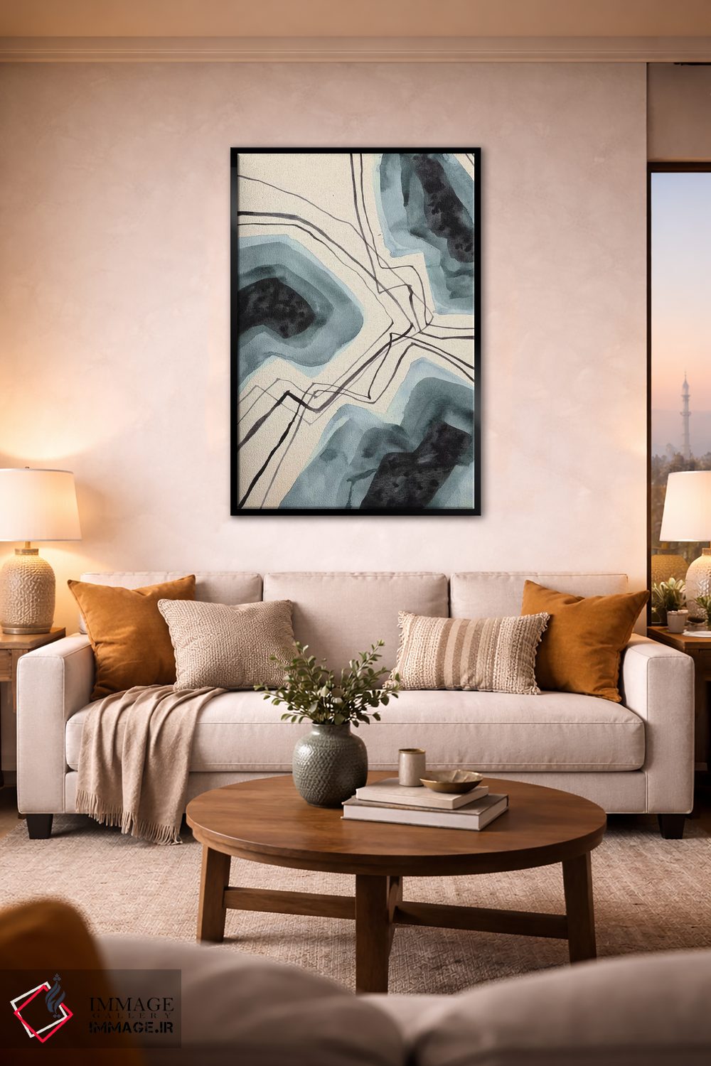 تابلو مینیمال سنگ ها اثر لسیا بینکین - D2B